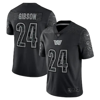 mens nike antonio gibson black washington commanders rflctv